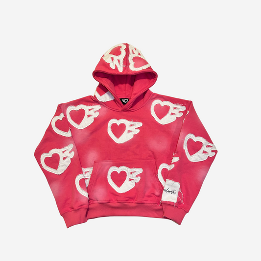 Pure Hearts Pink Hoodie